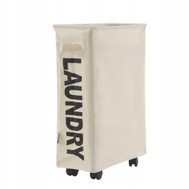 easyform-kosz-na-pranie-bielizne-na-kolkach-skladany-waski-40l-bezowy