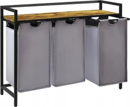 kosz-na-pranie-trzykomorowy-rustykalny-loft-z-polka-120l