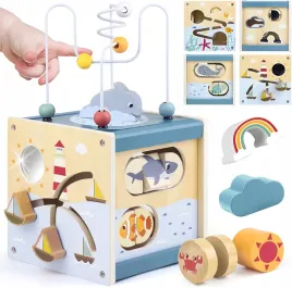 drewniany-sorter-kostka-edukacyjna-kolorowy-montessori-z-labiryntem