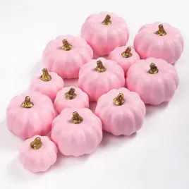 zestaw-dekoracyjny-na-jesien-sztuczne-dynie-na-halloween-rozowe-12szt