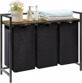 kosz-na-pranie-trzykomorowy-rustykalny-loft-z-polka-120l