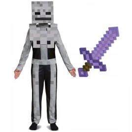 minecraft-stroj-karnawalowy-skeleton-bialy-szkielet-137-149-cm-miecz-51-cm