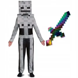 minecraft-stroj-karnawalowy-skeleton-110-122-cm-netherytowy-miecz-51-cm