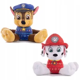 duze-maskotki-pluszaki-swiateczne-psi-patrol-chase-i-marshall-50-cm