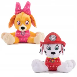 duze-maskotki-pluszaki-swiateczne-psi-patrol-skye-i-marshall-50-cm