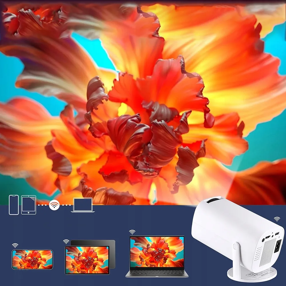 projektor-led-bedee-projector-bialy