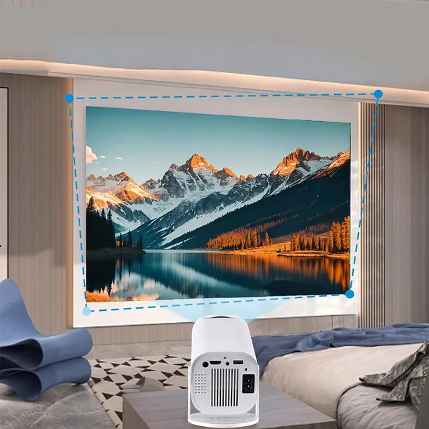 projektor-led-bedee-projector-bialy-model-projector