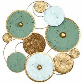 dekoracja-scienna-metalowa-okragla-zielona-57-cm