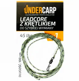 under-carp-leadcore-z-kretlikiem-do-szybkiej-wymiany-45-lbs-100-cm-ziel
