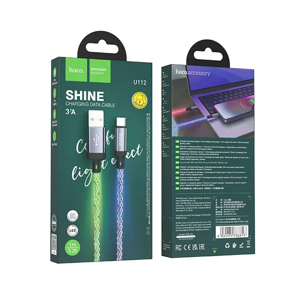 kabel-usb-a-do-usb-c-hoco-3a-1-m-u112-szary-kod-producenta-6931474788818-stan-nowy