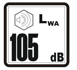 naklejka-lwa-105-oznaczenie-poziomu-mocy-akustycznej-halasu-urzadzenia