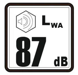 naklejka-lwa-87-oznaczenie-poziomu-mocy-akustycznej-halasu-urzadzenia-100x9