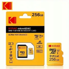 nowa-karta-kodak-microsd-xc-256gb-uhs-i-u3-v30-a1-cl-10-4k-ultra-hd-adapter