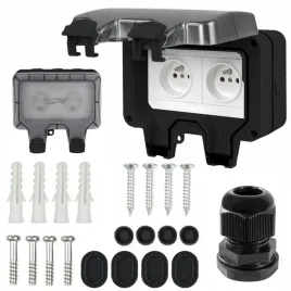 podwojne-gniazdo-zewnetrzne-elektryczne-ogrodowe-wodoszczelne-230v-ip66