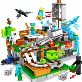 klocki-minecraft-gorska-jaskinia-kopalnia-led-prezent-swieta-mikolaj