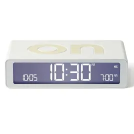 budzik-dwustronny-lexon-flip-classic-z-usb-c-akumulatorowy-bialy