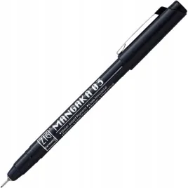 kuretake-pisak-cienkopis-mangaka-black-03-czarny