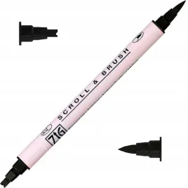 pisak-marker-do-kaligrafii-dwustronny-kuretake-scroll-and-brush-czarny