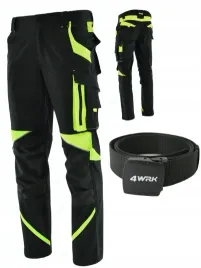 spodnie-robocze-elastyczne-odblaskowe-neoflex-stretch-spandex-pasek-gratis