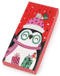 swiateczne-pudelko-prezentowe-pingwin-w-czapce