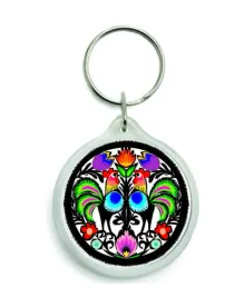 brelok-okragly-koguty-lowickie-kogutek