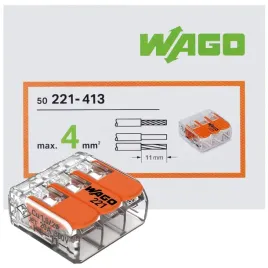 wago-221-413-szybkozlaczka-zlaczka-uniwersalna-drut-linka-3x4mm2-50-szt