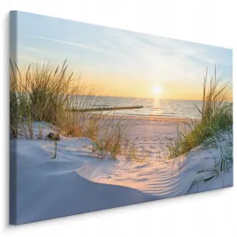 obraz-na-plotnie-morze-plaza-zachod-slonca-na-sciane-do-salonu-3d-120x80