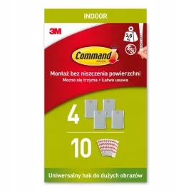 command-haczyk-do-wieszania-duzych-obrazow-do-36-kg-4-sztuki-10-paskow