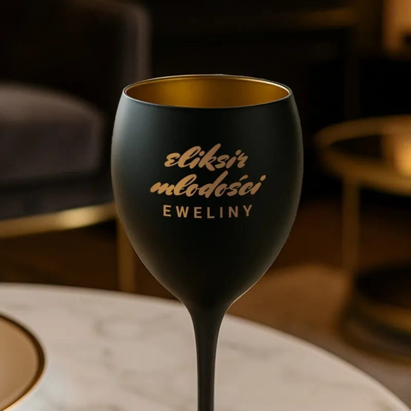 KIELISZEK do WINA z GRAWEREM dla KOBIETY, PERSONALIZOWANY pomysł na PREZENT