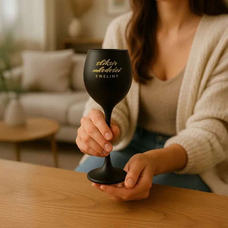 KIELISZEK do WINA z GRAWEREM dla KOBIETY, PERSONALIZOWANY pomysł na PREZENT