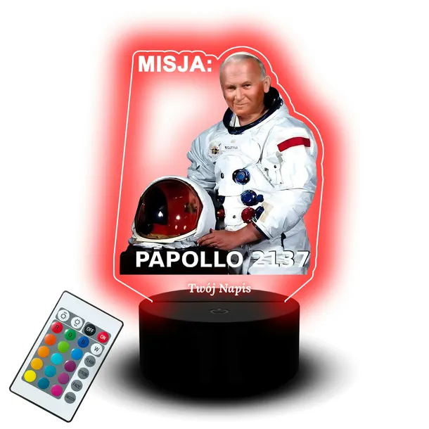 Lampka Led Misja Papollo 2137 JP2 Święty Jan Paweł Drugi II