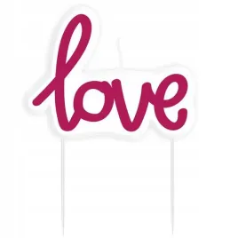 swieczka-na-tort-amscan-love-rozowa-89-cm