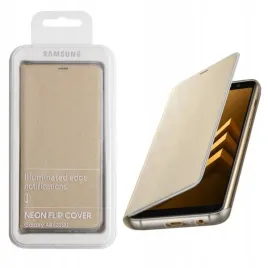 etui-samsung-galaxy-a8-2018-neon-flip-cover-gold