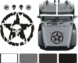 punisher-gwiazda-naklejki-na-samochod-terenowy-off-road-tuning-4x4