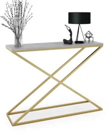 zlota-elegancka-konsola-na-metalowej-podstawie-x-z-szarym-blatem-110-cm
