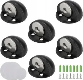 pingeui-6-szt-magnetyczny-stoper-do-drzwi-z-gumowymi-odbojnikamiczarny