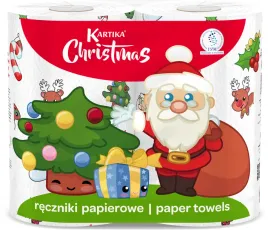 recznik-papierowy-kuchenny-swiateczny-mikolaj-choinka-2-szt