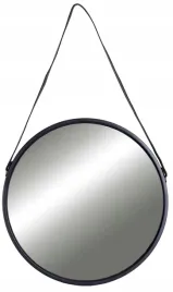 lustro-okragle-scienne-wiszace-nowoczesne-na-pasku-w-czarnej-ramie-60-cm