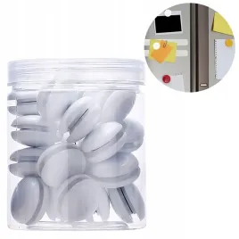 magnesy-na-lodowke-do-tablic-okragle-mocne-biale-z-magnesem-20-mm-40-szt