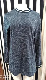 asos-granatowo-biala-bluzka-tunika-dlugi-rekaw