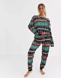 chelsea-peers-pizama-ciazowa-fairisle-christmas-xs