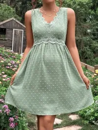 shein-zielona-teksturowa-sukienka-ciazowa-z-ozdobnym-haftem-s-84852