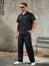 shein-czarny-komplet-koszula-spodnie-z-kieszeniami-xxl-88108