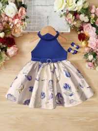 shein-niebiesko-zlota-trapezowa-sukienka-wzor-kwiaty-2-3y-55649
