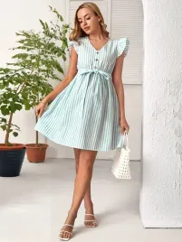 shein-zielono-biala-sukienka-ciazowa-w-paski-z-paskiem-xl-45076