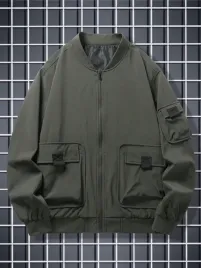 shein-zielona-meska-kurtka-bomber-z-kieszeniami-xl-44415