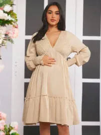 shein-bezowa-sukienka-ciazowa-a-line-z-domieszka-lnu-xxl-88060
