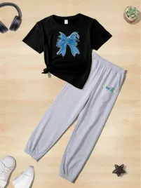 shein-dziewczecy-komplet-t-shirt-spodnie-dresowe-print-8y-77222