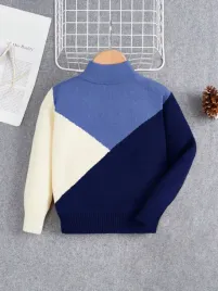 shein-niebiesko-bialy-chlopiecy-sweter-z-golfem-w-bloki-7y-29788