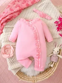 shein-rozowy-kombinezon-niemowlecy-z-opaska-na-glowe-9-12m-63333